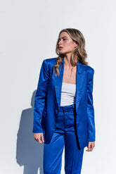 Pantalón de vestir azul índigo